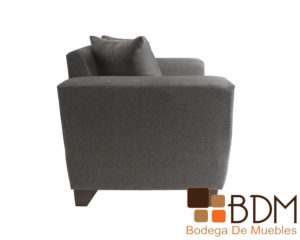 Sala tres piezas moderna con sillones y love seat color gris