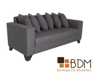 Sala tres piezas moderna con sillones y love seat color gris