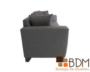 Sala tres piezas moderna con sillones y love seat color gris