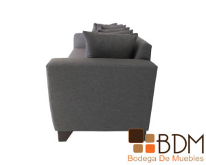 Sala tres piezas moderna con sillones y love seat color gris