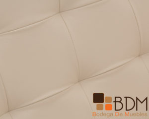 Love seat moderno color crema dos sillones