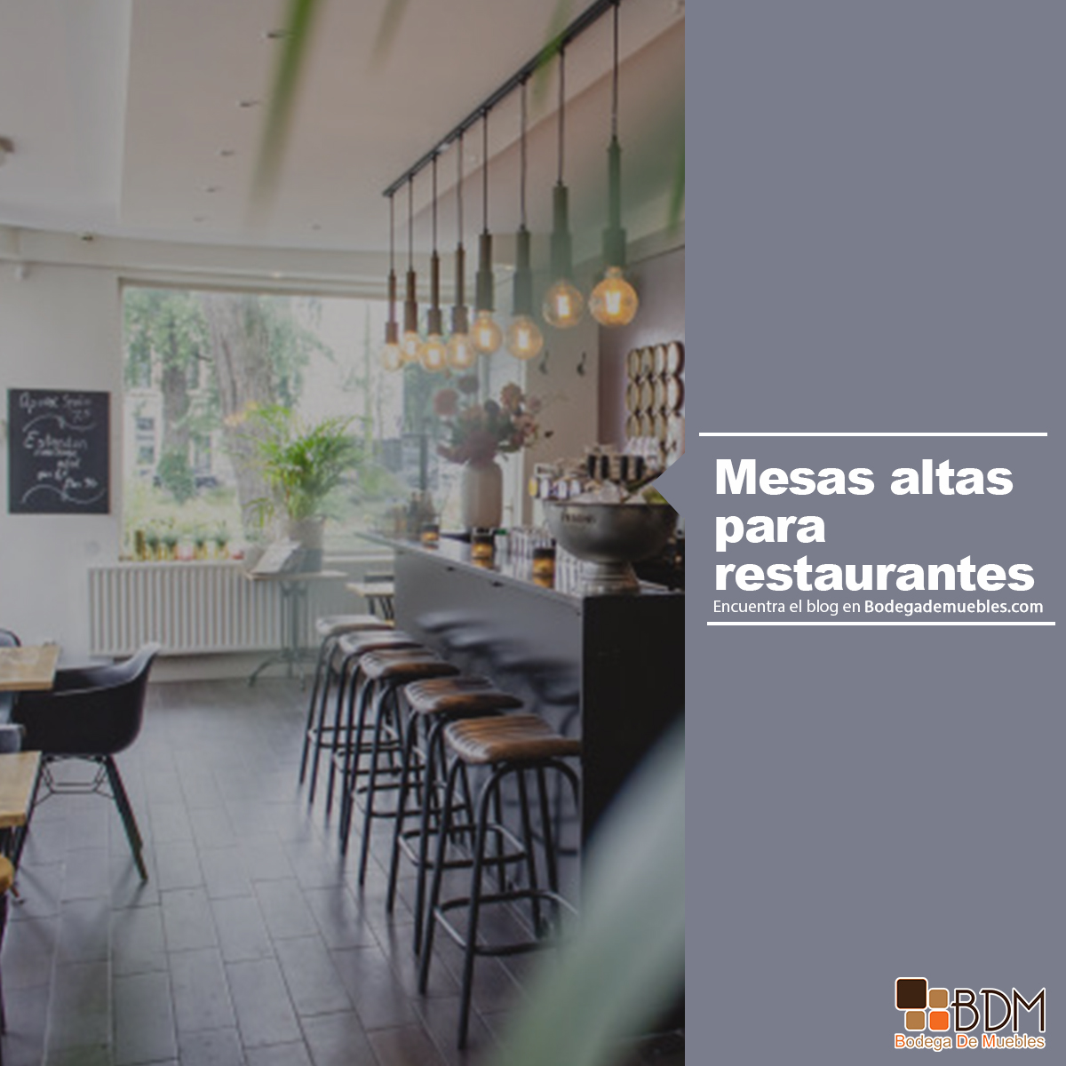 Las mesas altas han tomado los restaurantes de todo el mundo gracias a los múltiples beneficios que tienen para los establecimientos.