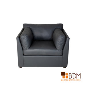 Sillón Vinil Wallaby Char Gray Individual es ideal para tu sala, ya que su estilo logrará dar un toque de elegancia.