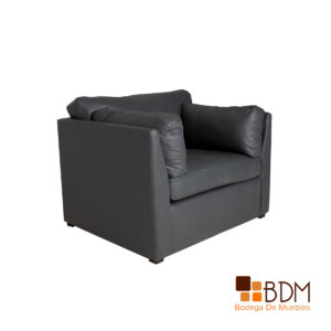 Sillón Vinil Wallaby Char Gray Individual es ideal para tu sala, ya que su estilo logrará dar un toque de elegancia.