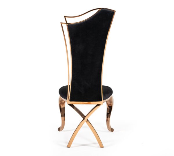 Mueble Silla de comedor Modrest Bonnie transicional
  de terciopelo negro y oro rosa (juego de 2) – Envíos a todo México |
  FurnitureMX
