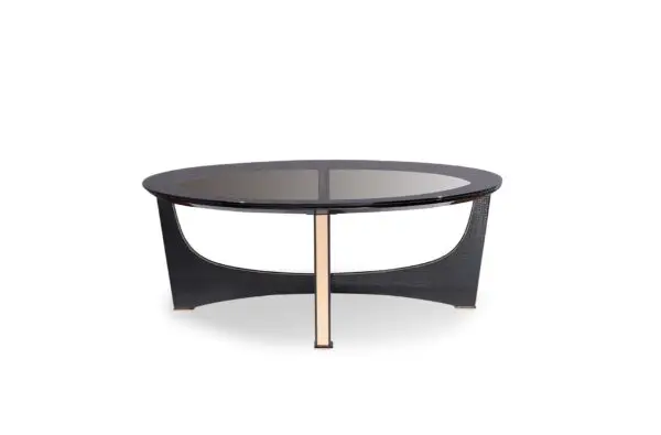 Mueble Mesa de centro moderna de cocodrilo negro y
oro rosa Talin de A&X – Envíos a todo México | FurnitureMX