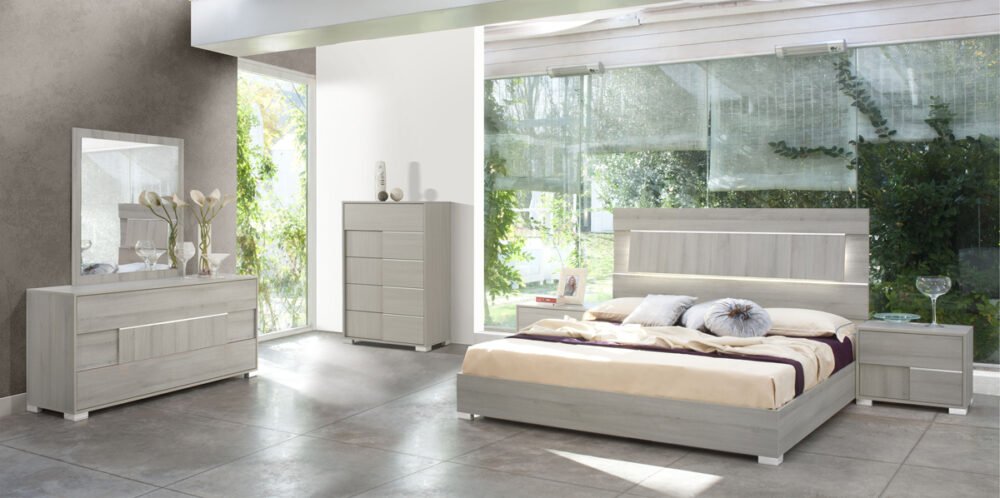 Cómoda gris moderna italiana Modrest Ethan