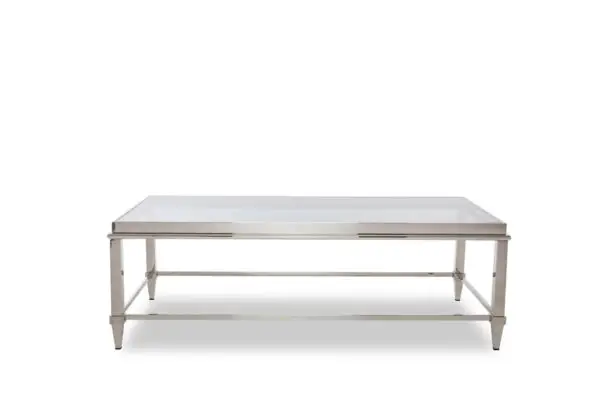 Mueble Mesa de centro moderna Modrest Agar de
vidrio y acero inoxidable – Envíos a todo México | FurnitureMX