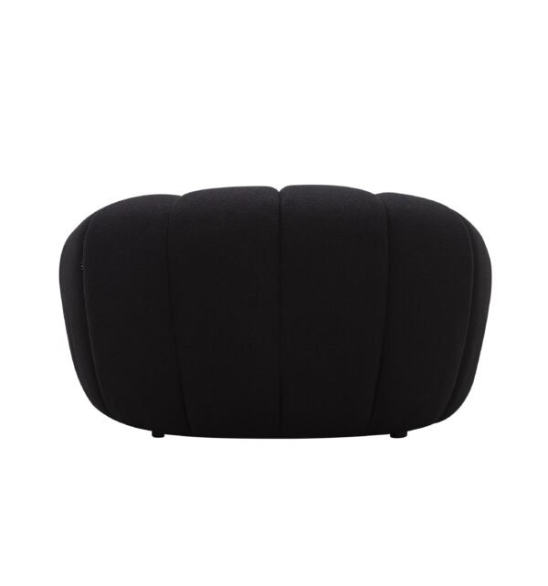 Mueble Divani Casa Yolonda - Silla moderna curvada
  de tela negra – Envíos a todo México | FurnitureMX