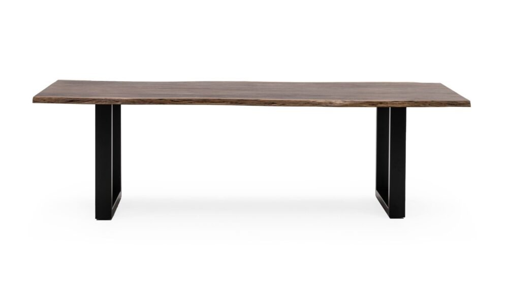 Mesa de comedor Modrest Taylor moderna de madera con borde vivo de 79″