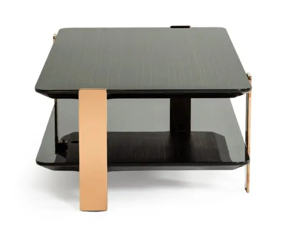 Mueble Mesa de centro moderna Modrest Leroy de
ébano y oro rosa – Envíos a todo México | FurnitureMX