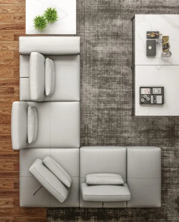 Sala Accenti Italia Enjoy - Sofá seccional italiano
moderno de cuero gris claro con orientación izquierda – Envíos a todo México
| FurnitureMX