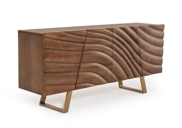 Mueble Buffet Modrest Finley Mid-Century de nogal y
oro – Envíos a todo México | FurnitureMX