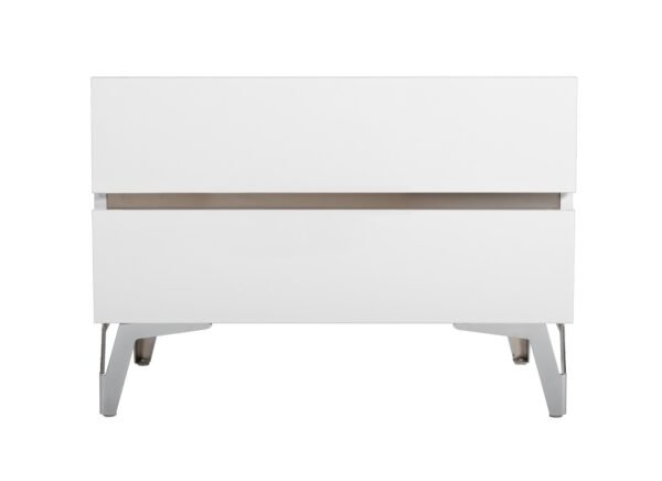 Mueble Nova Domus Angela - Mesita de noche italiana
  moderna blanca – Envíos a todo México | FurnitureMX