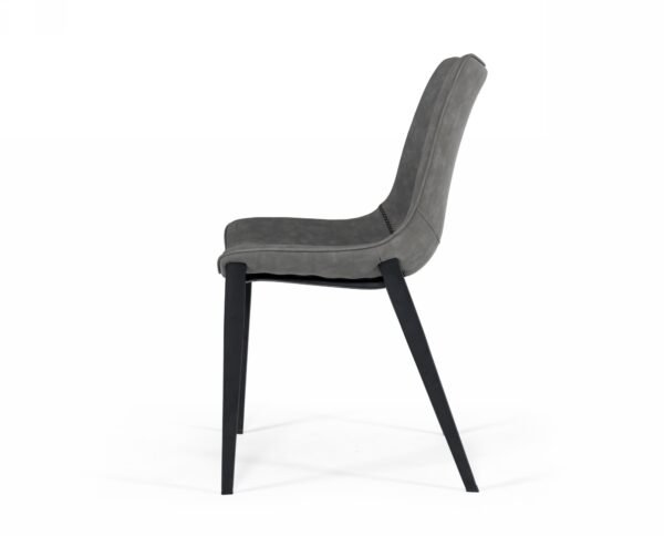 Mueble Modrest Frasier - Silla de comedor moderna
  de ecopiel gris (juego de 2) – Envíos a todo México | FurnitureMX