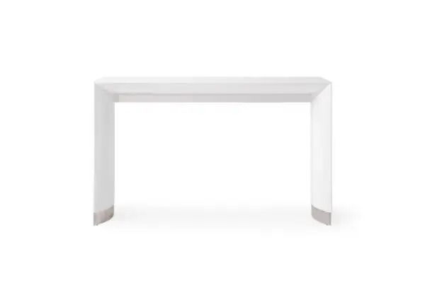 Mueble Modrest Corbett - Mesa alta contemporánea en
  color blanco – Envíos a todo México | FurnitureMX