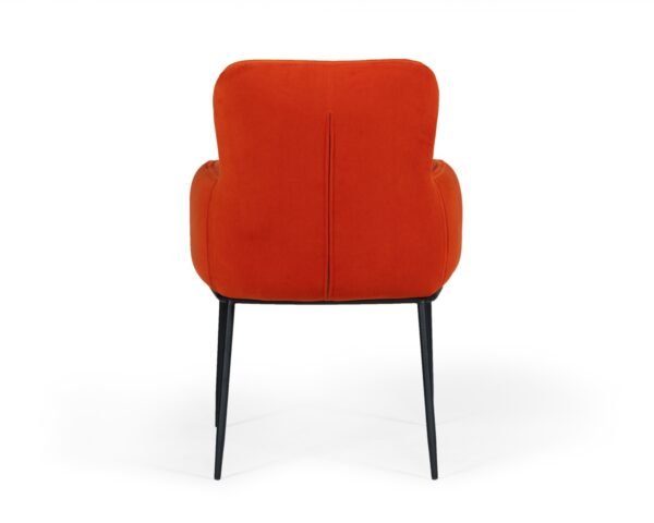 Mueble Modrest Frisco - Silla de comedor
  Mid-Century de terciopelo naranja – Envíos a todo México | FurnitureMX