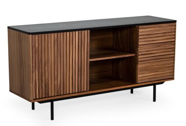 Mueble Modrest Maggie - Buffet moderno de nogal y
  gris – Envíos a todo México | FurnitureMX