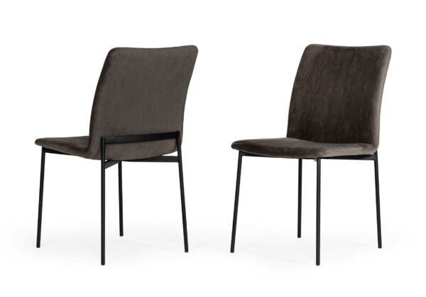 Mueble Modrest Maggie - Silla de comedor moderna en
  negro y marrón (juego de 2) – Envíos a todo México | FurnitureMX