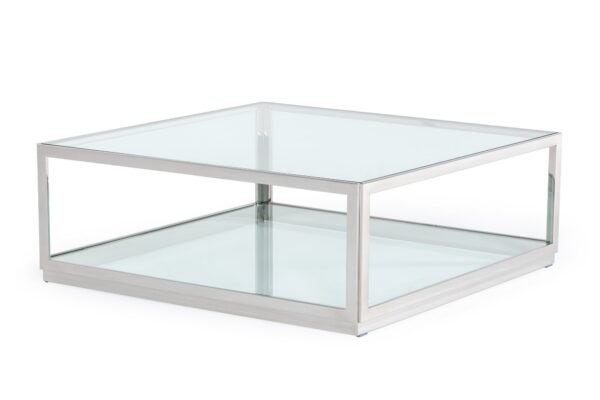 Mueble Modrest Weller - Mesa de centro moderna de
  acero inoxidable – Envíos a todo México | FurnitureMX