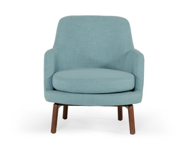 Mueble Modrest Metzler - Silla decorativa moderna
  de tela verde menta – Envíos a todo México | FurnitureMX