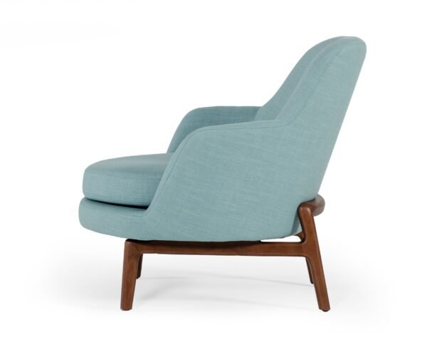 Mueble Modrest Metzler - Silla decorativa moderna
  de tela verde menta – Envíos a todo México | FurnitureMX