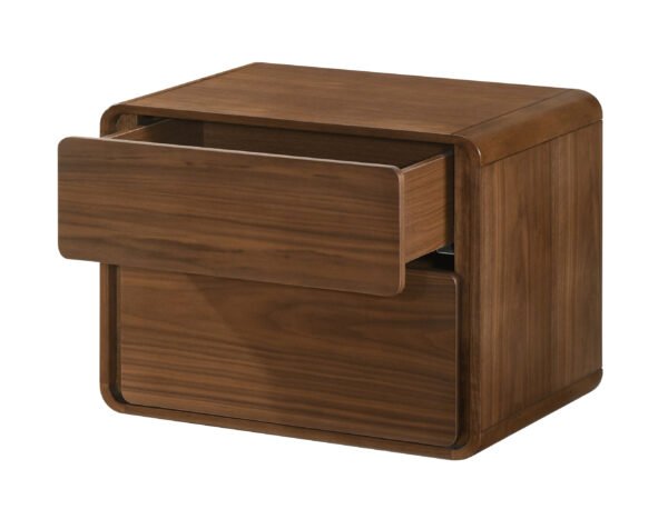 Mueble Modrest Dustin - Mesita de noche moderna de
  nogal – Envíos a todo México | FurnitureMX