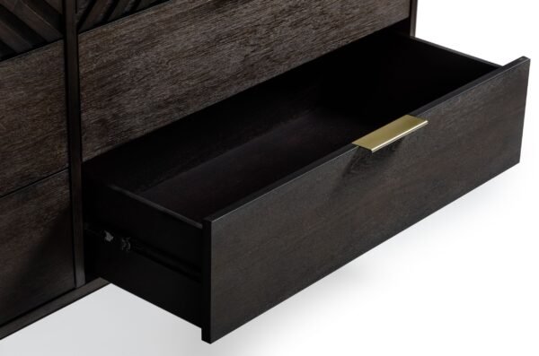 Cómoda Cómoda Modrest Daisy Mid-Century de acacia
  oscura – Envíos a todo México | FurnitureMX