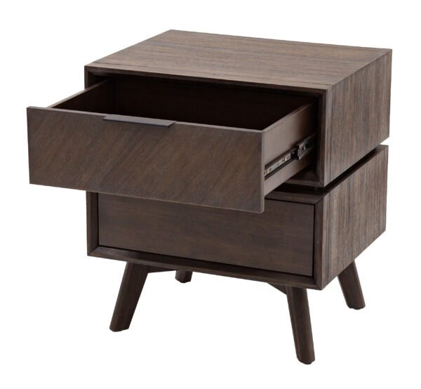 Mueble Modrest Roger - Mesita de noche de acacia de
  mediados de siglo – Envíos a todo México | FurnitureMX