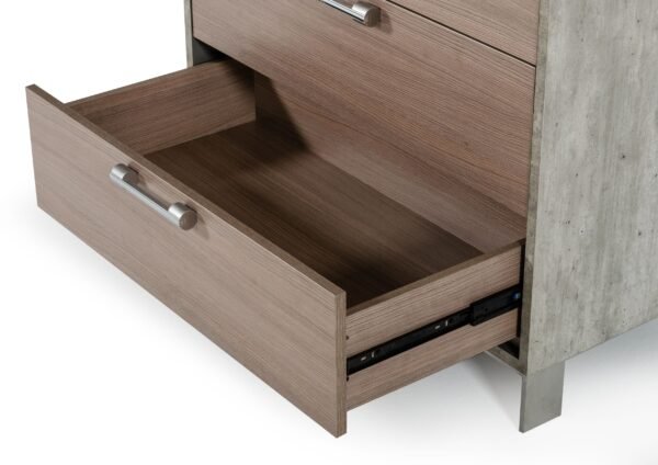 Cómoda Nova Domus Boston - Cómoda moderna de roble
  marrón y acero inoxidable cepillado – Envíos a todo México | FurnitureMX
