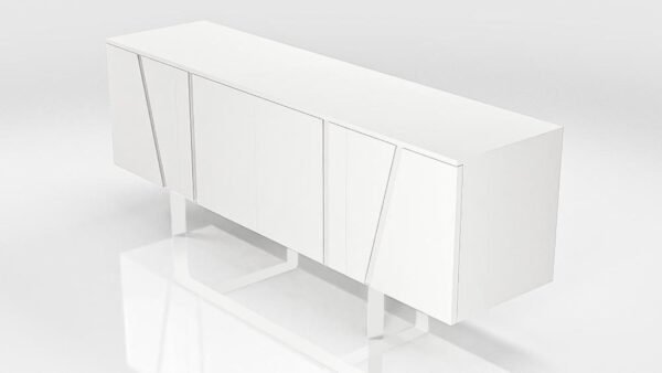 Mueble Modrest Mario - Buffet moderno de chapa
  blanca – Envíos a todo México | FurnitureMX