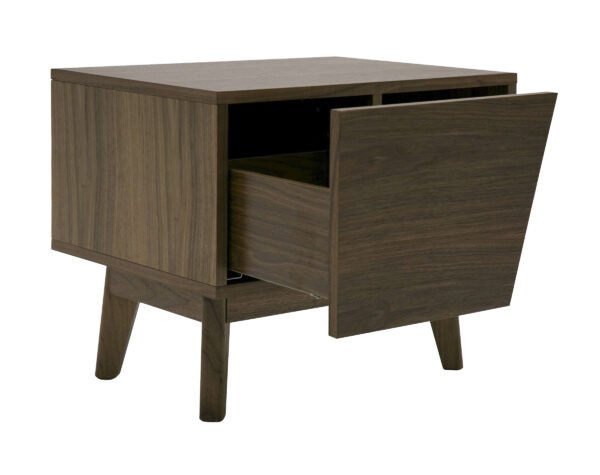 Mueble Modrest Abelard - Mesita de noche de nogal
  de mediados de siglo – Envíos a todo México | FurnitureMX