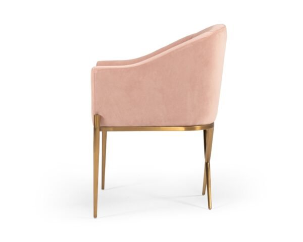 Mueble Modrest Mancos - Silla decorativa moderna de
  terciopelo rosa – Envíos a todo México | FurnitureMX
