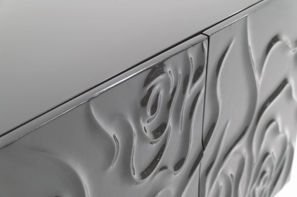 Modrest Gwen – Buffet moderno gris de alto brillo