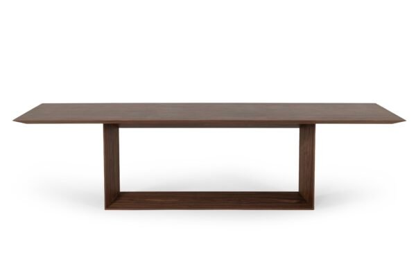 Mesa de comedor Modrest Channa - Mesa de comedor
  moderna de nogal – Envíos a todo México | FurnitureMX