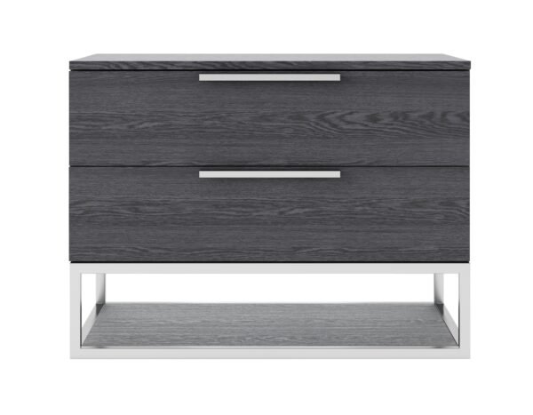 Mueble Modrest Heloise - Mesita de noche
  contemporánea de olmo gris – Envíos a todo México | FurnitureMX