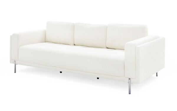 Sala Divani Casa Schmidt - Sofá moderno de tela
  color blanco roto – Envíos a todo México | FurnitureMX