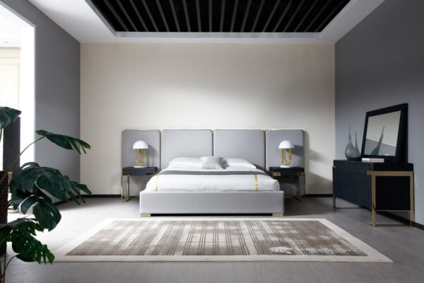 Cómoda Modrest Rothsay - Cómoda wengué moderna +
  dorada – Envíos a todo México | FurnitureMX