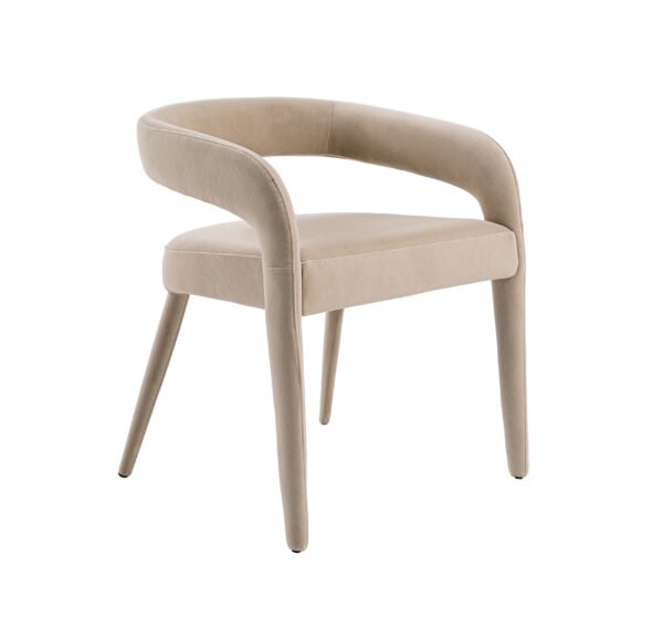 Mueble Modrest Mundra - Silla de comedor moderna de
  tela beige – Envíos a todo México | FurnitureMX