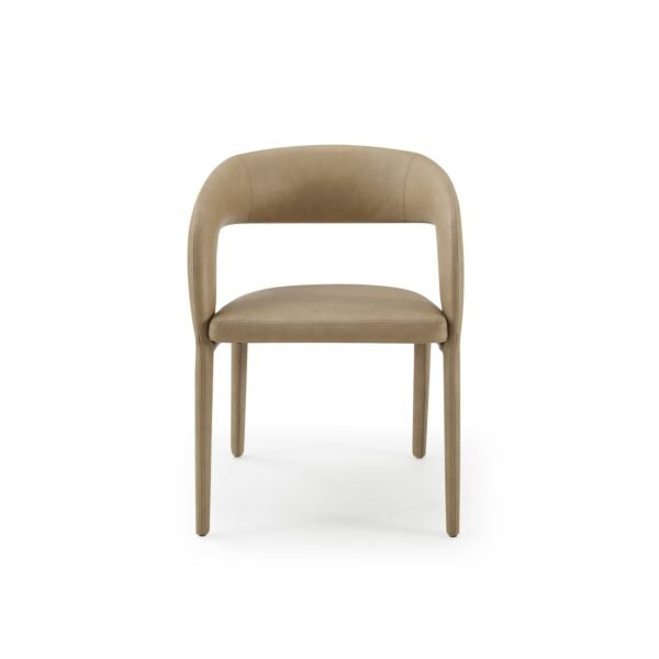 Mueble Modrest Faerron - Silla de comedor moderna
  de polipiel color canela – Envíos a todo México | FurnitureMX
