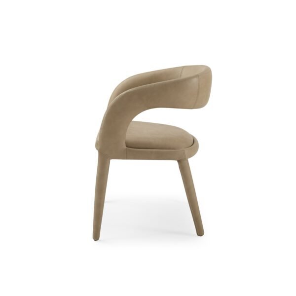 Mueble Modrest Faerron - Silla de comedor moderna
  de polipiel color canela – Envíos a todo México | FurnitureMX
