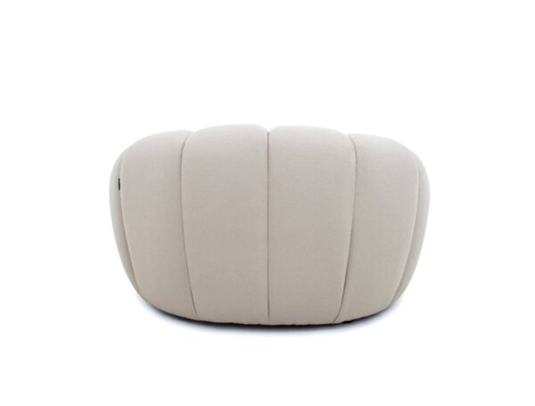Mueble Divani Casa Yolonda - Silla moderna curvada
  de tela beige – Envíos a todo México | FurnitureMX