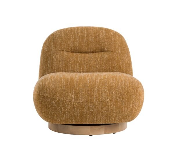 Mueble Modrest Renee - Silla decorativa giratoria
  moderna de tela mostaza – Envíos a todo México | FurnitureMX