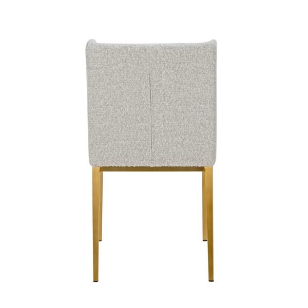 Mueble Modrest Mimi - Silla de comedor moderna de
  tela gris claro + silla de comedor de latón antiguo (juego de 2) – Envíos a
  todo México | FurnitureMX
