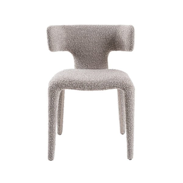 Mueble Modrest Saehee - Silla de comedor moderna de
  tela gris claro – Envíos a todo México | FurnitureMX
