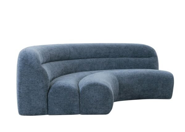 Mueble Divani Casa Forman - Asiento seccional
  esquinero modular de tela azul moderno – Envíos a todo México | FurnitureMX