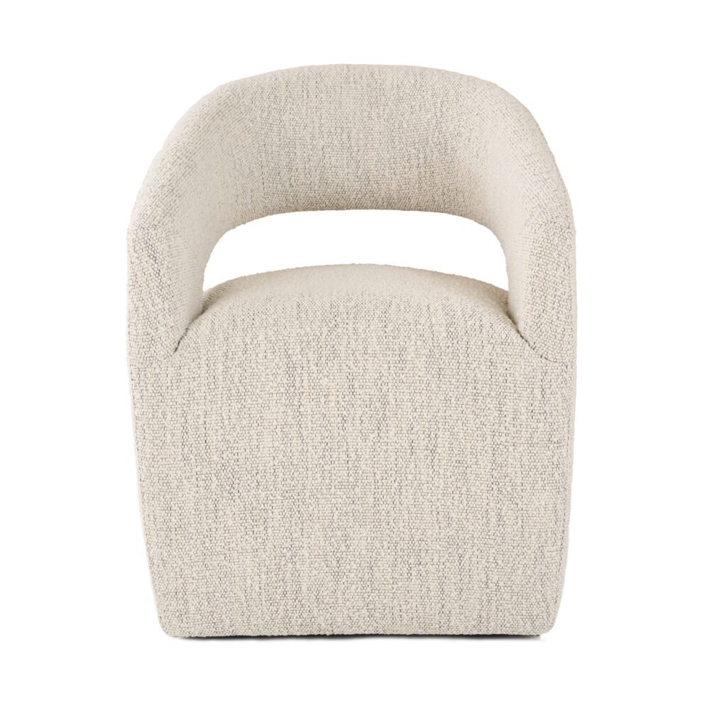 Modrest Angie – Silla de comedor moderna de tela beige