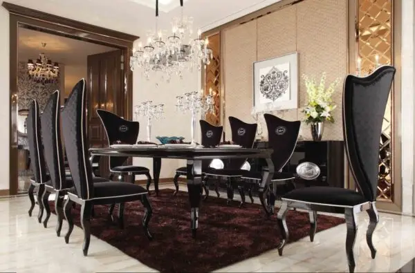Mueble A&X Sovereign - Silla transicional de
tela negra (juego de 2) – Envíos a todo México | FurnitureMX