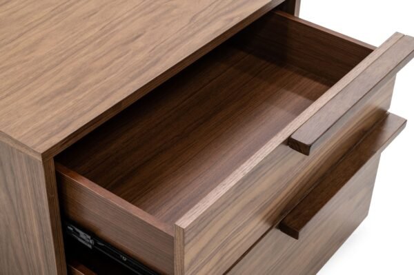 Mueble Modrest Amberlie - Mesita de noche moderna
  de nogal – Envíos a todo México | FurnitureMX