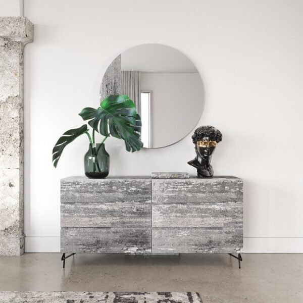 Cómoda Nova Domus Aria - Cómoda italiana moderna
  multigris con textura – Envíos a todo México | FurnitureMX